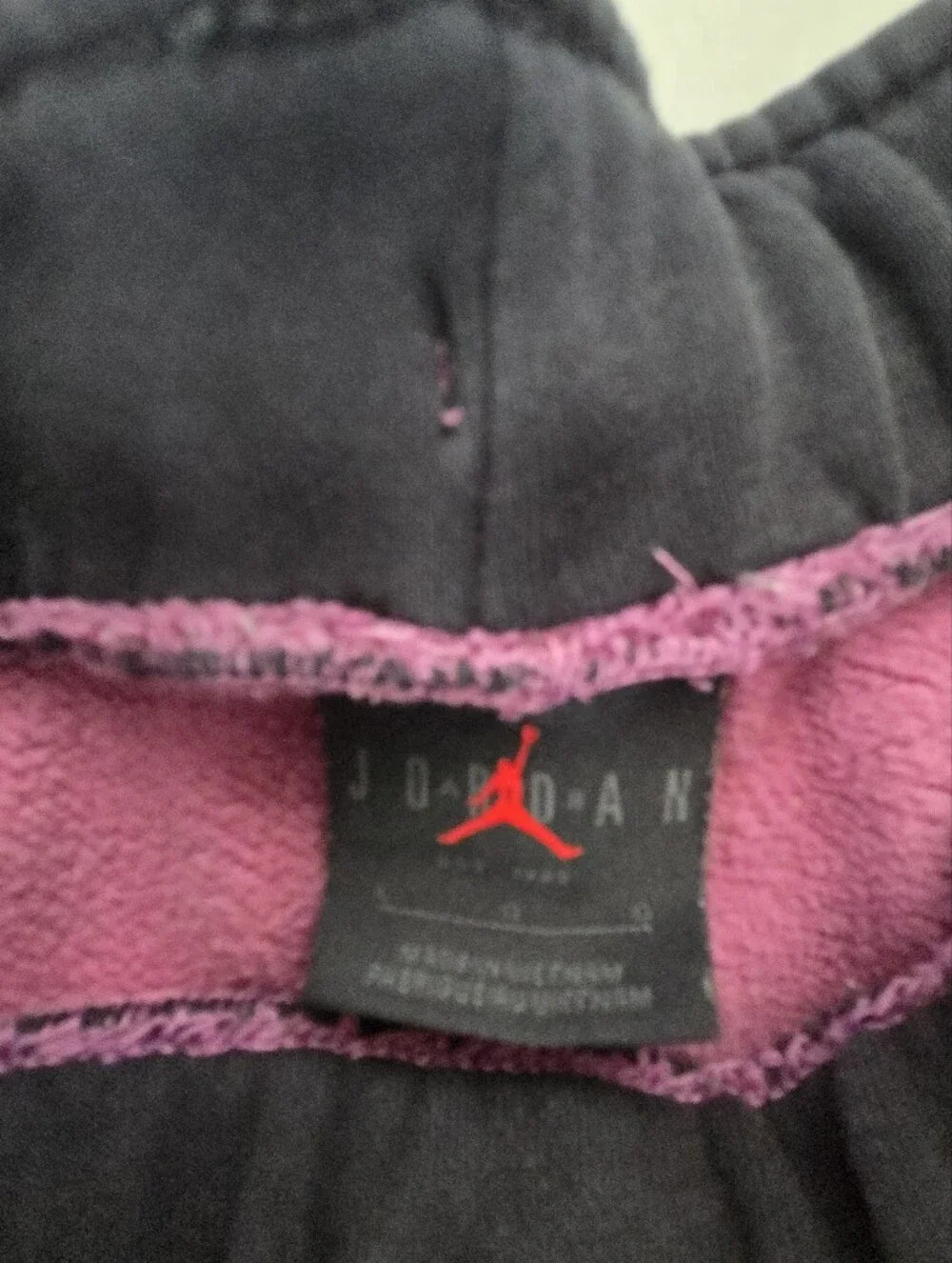 Nike Air Jordan Joggers Sweatpants Large Purple Jumpman